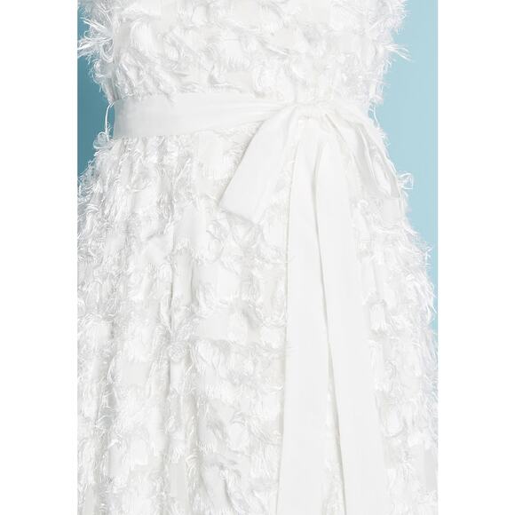 ModCloth White Sleeveless A Taste for Texture Midi Dress Size 2 Wedding - Picture 3 of 8